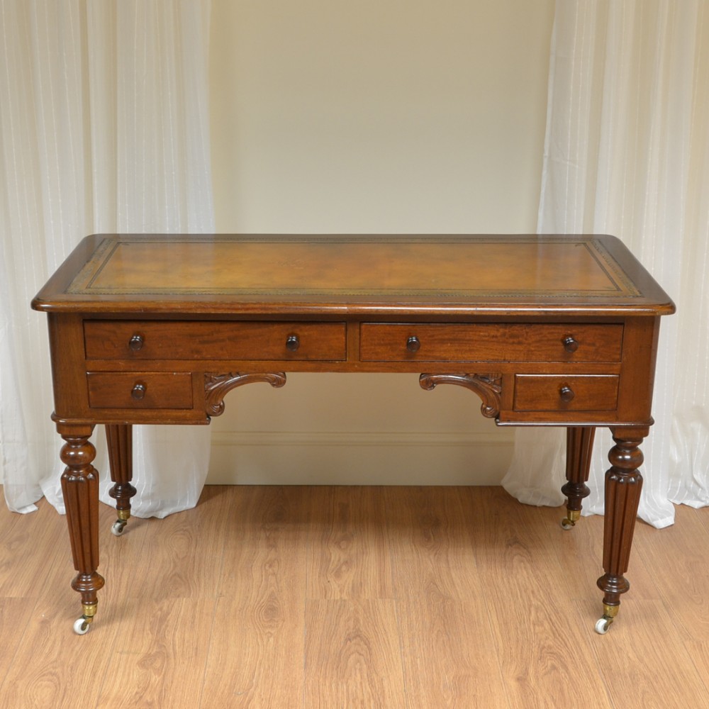 Elegant Victorian Mahogany Antique Writing Table