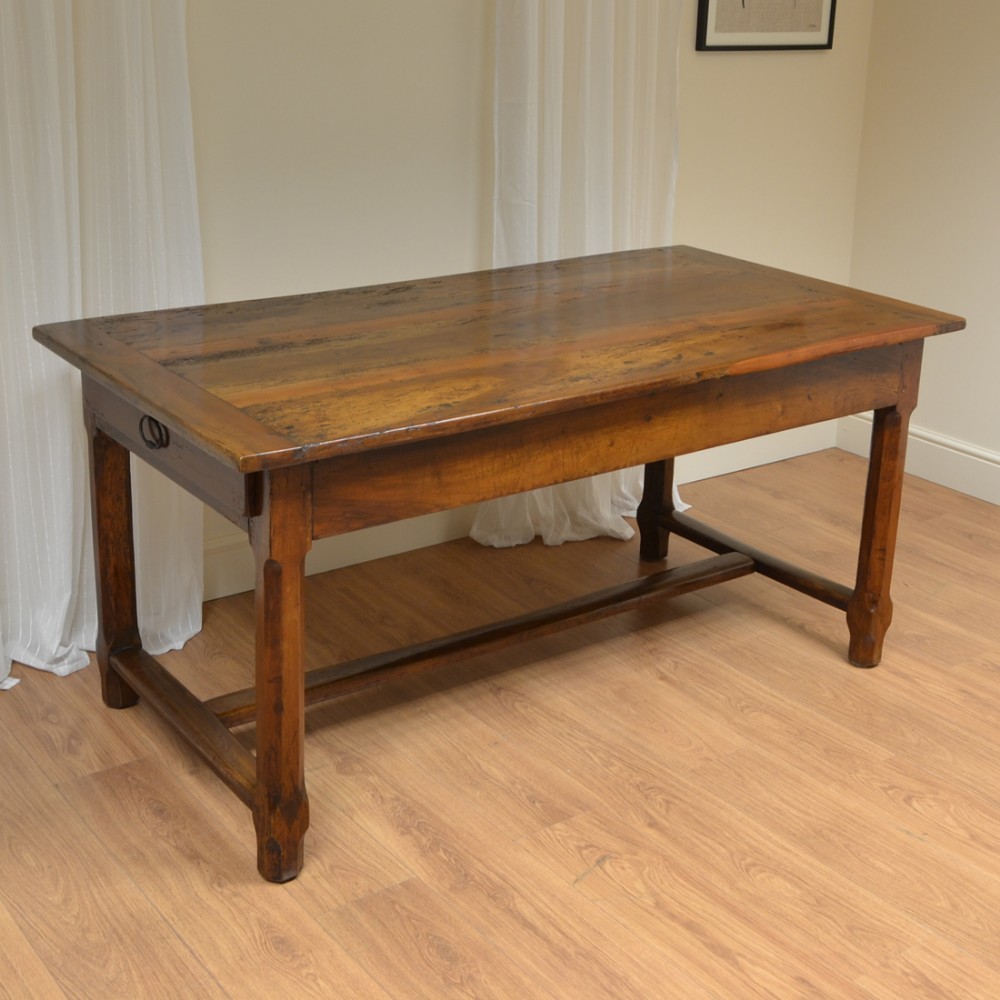 French Cherrywood Victorian Antique Refectory Farm House Table