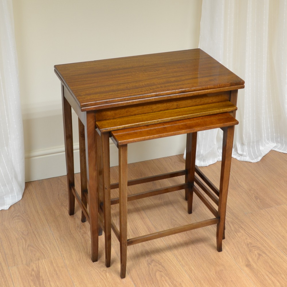 Unusual Art Deco Gillows Antique Nest Of  Tables