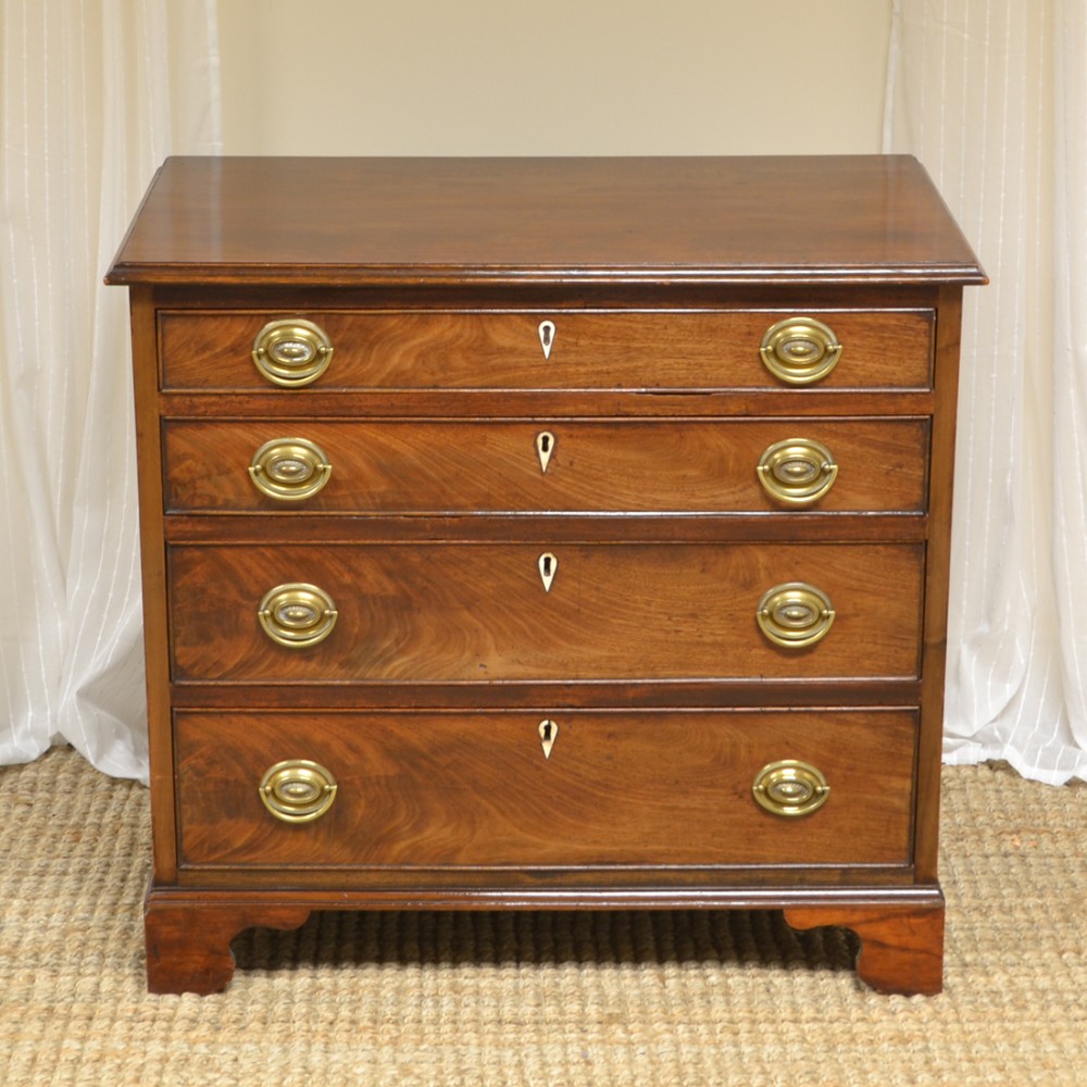 Small Georgian Mahogany Antique Chest of Drawers