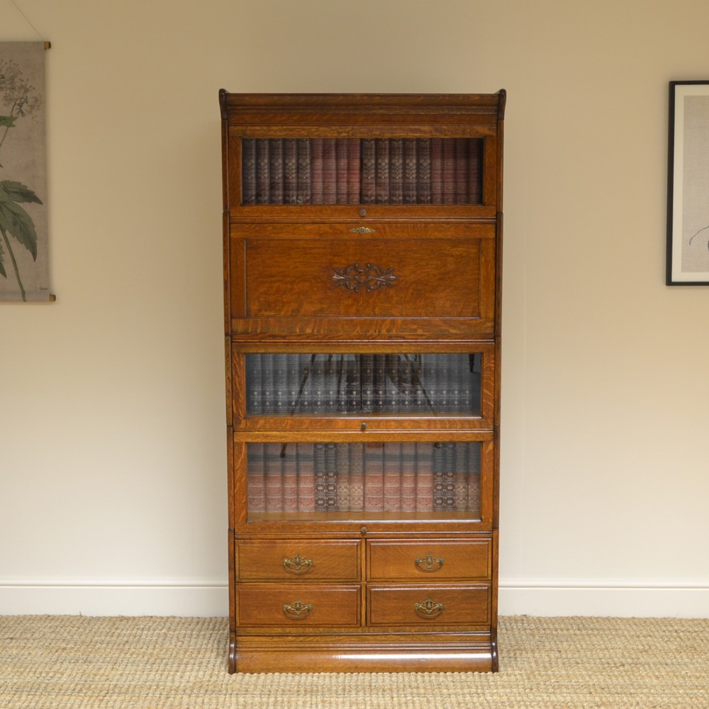 Tall Oak Barristers Stacking Bookcase