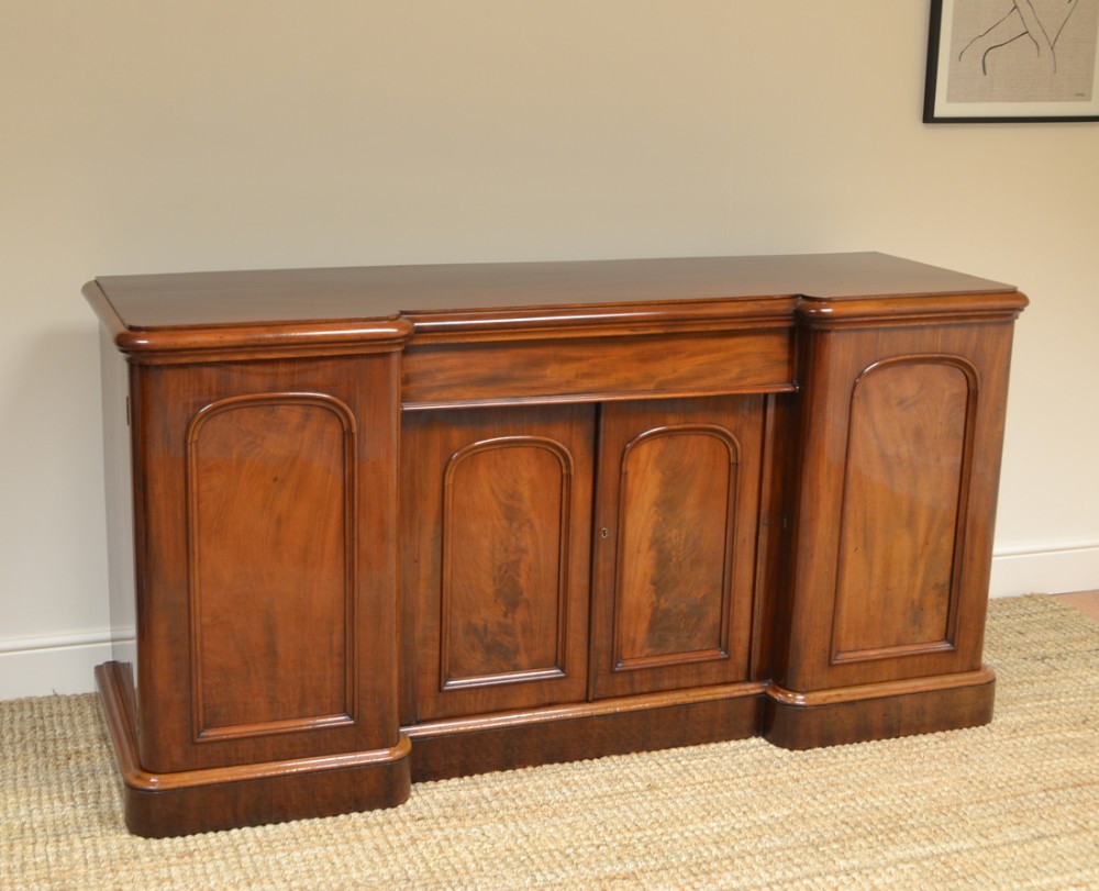 Victorian Figured Mahogany 4 Door Antique Sideboard