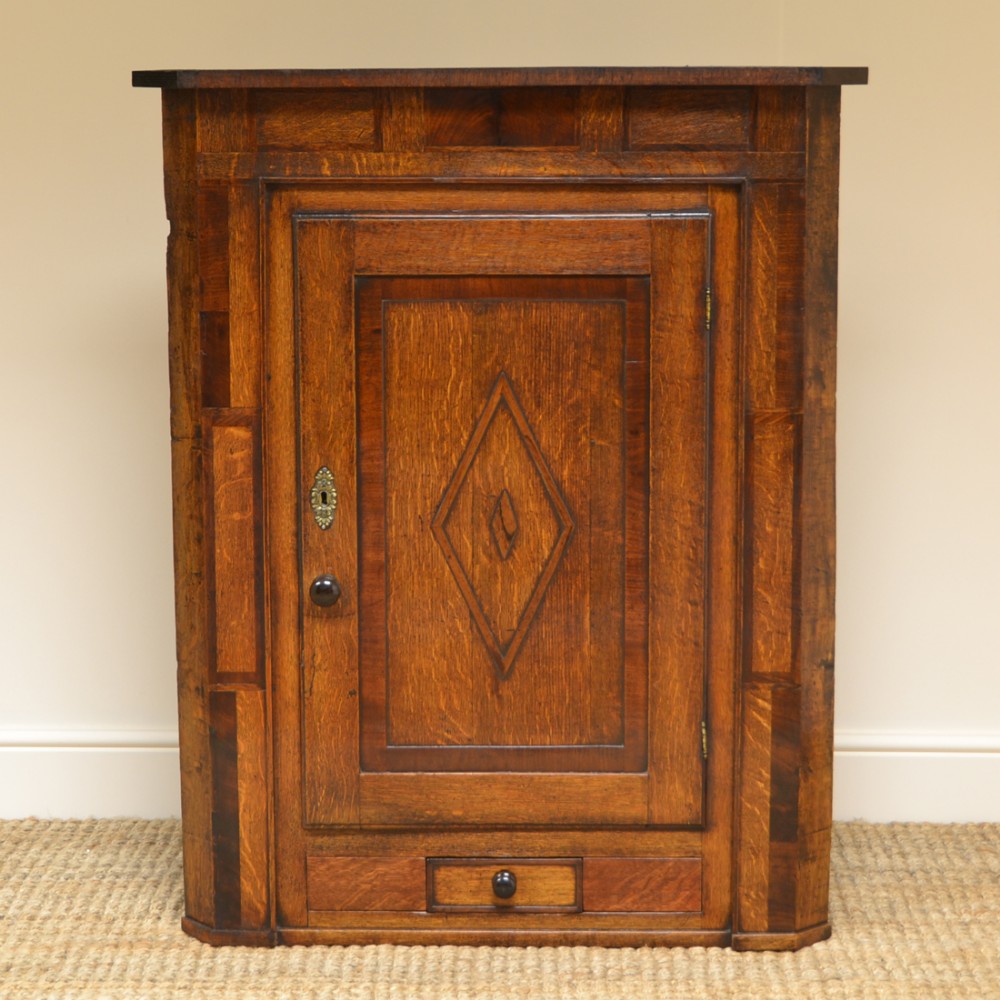 Georgian Oak Antique Corner Cupboard