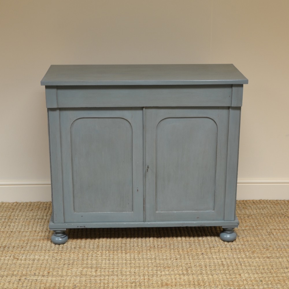 Country House Victorian Painted Antique Cupboard
