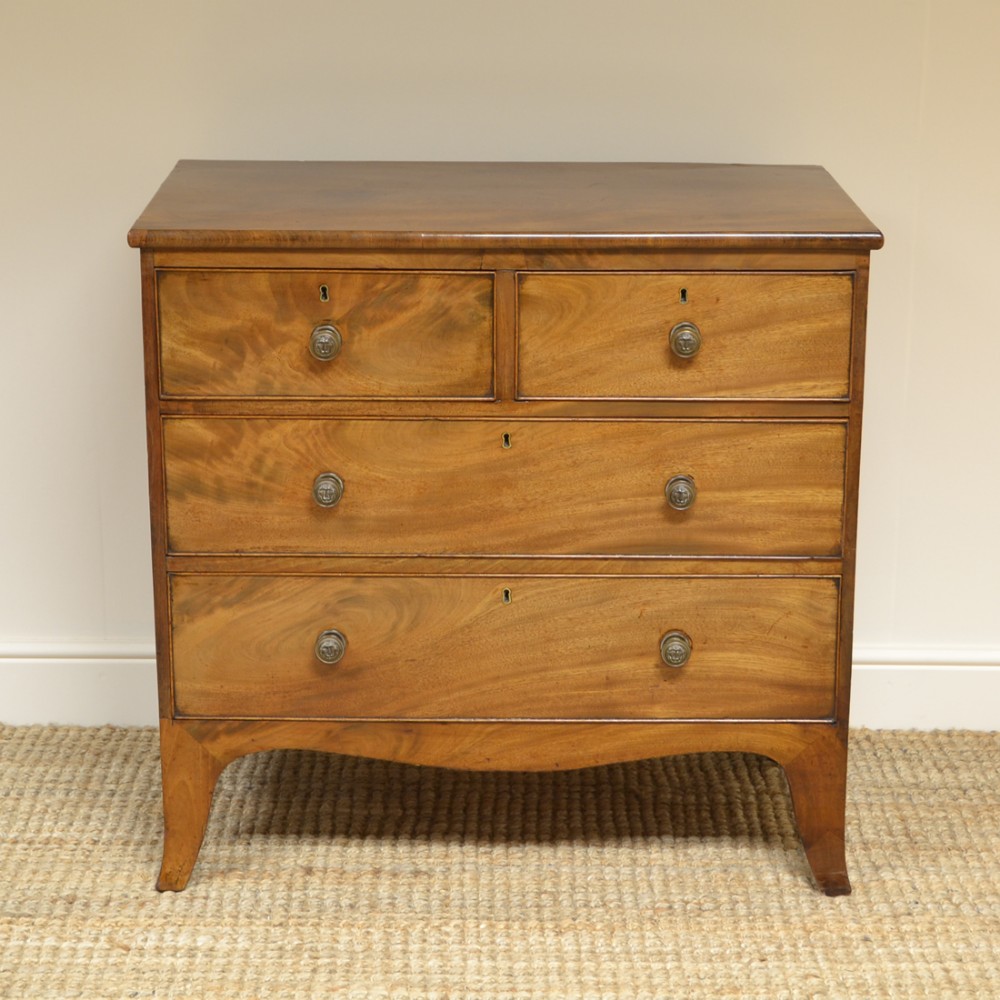 Small Regency Mahogany Antique Chest of Drawers