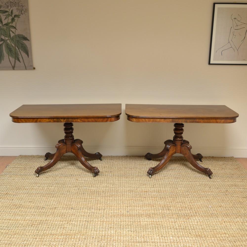 Pair of Regency Mahogany Antique Console Tables