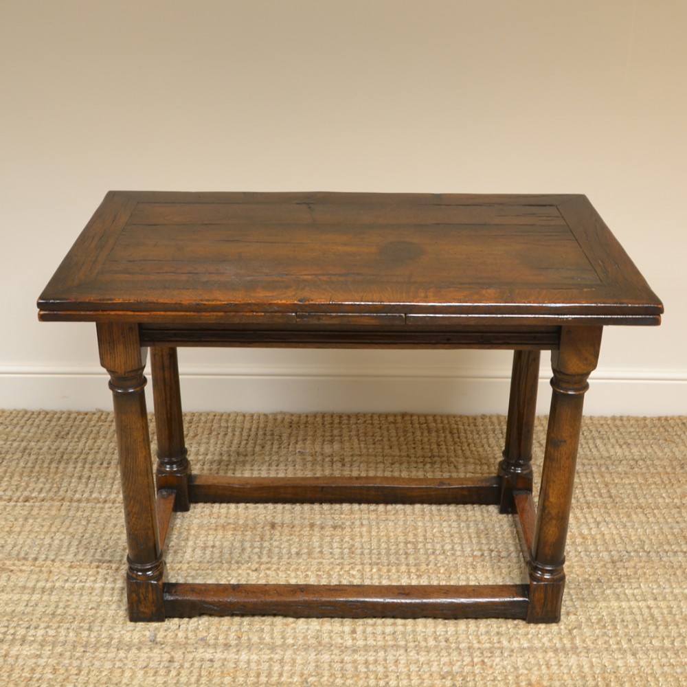 Unusual 17th Century Small Extending Antique Refectory Table