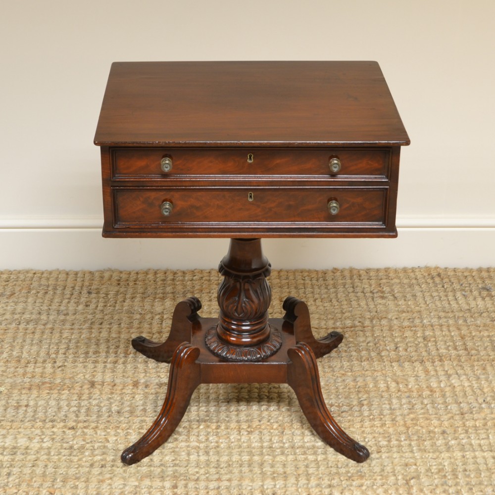 Fine Regency Mahogany Antique Lamp Table