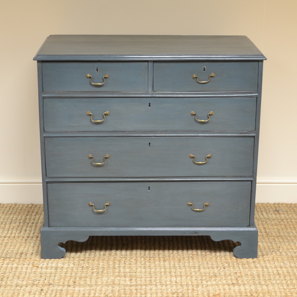 Georgian Painted Antique Chest Of Drawers