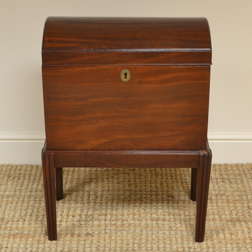 Spectacular Georgian Mahogany Dome Topped Antique Cellaret