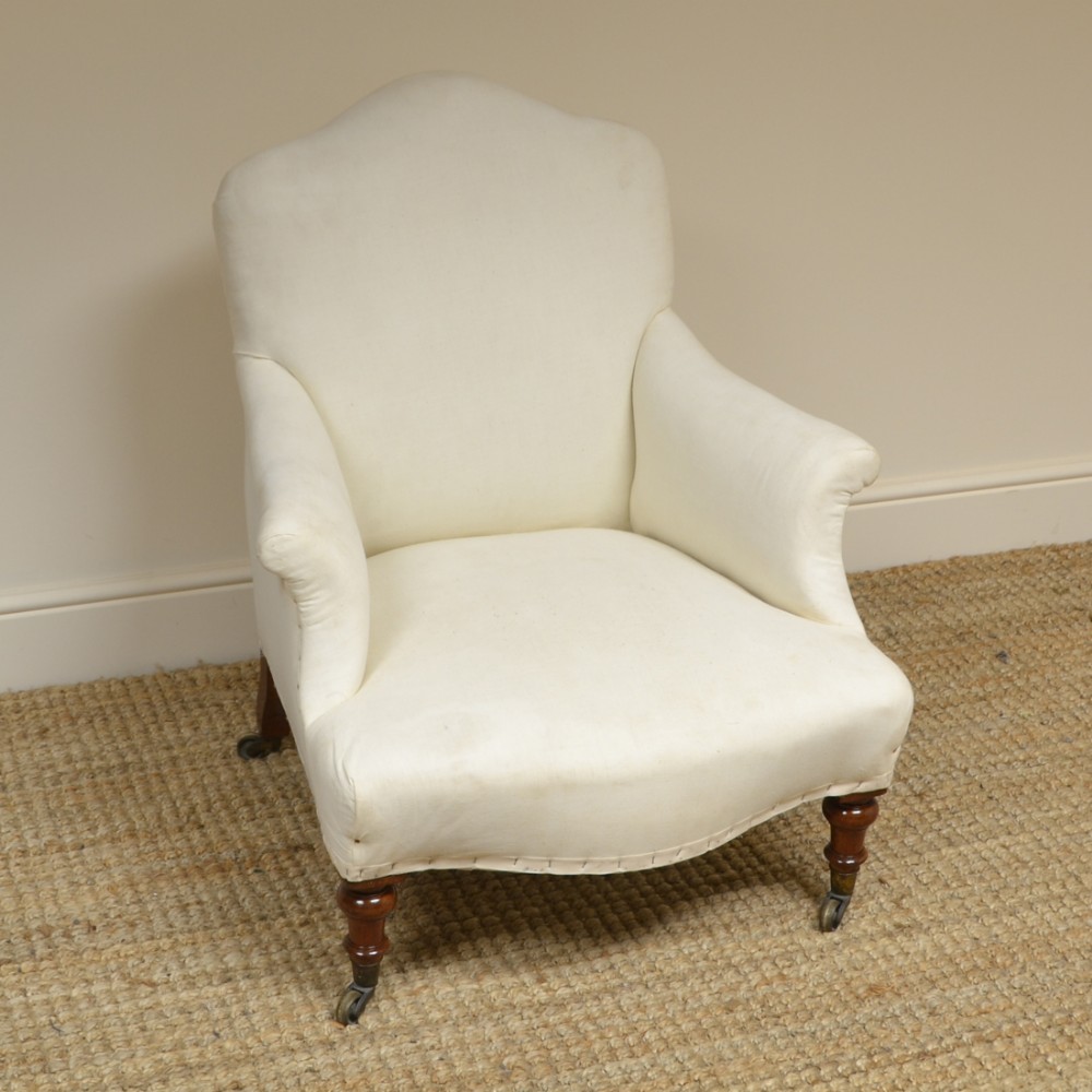 Victorian Walnut Howard Design Antique Arm Chair