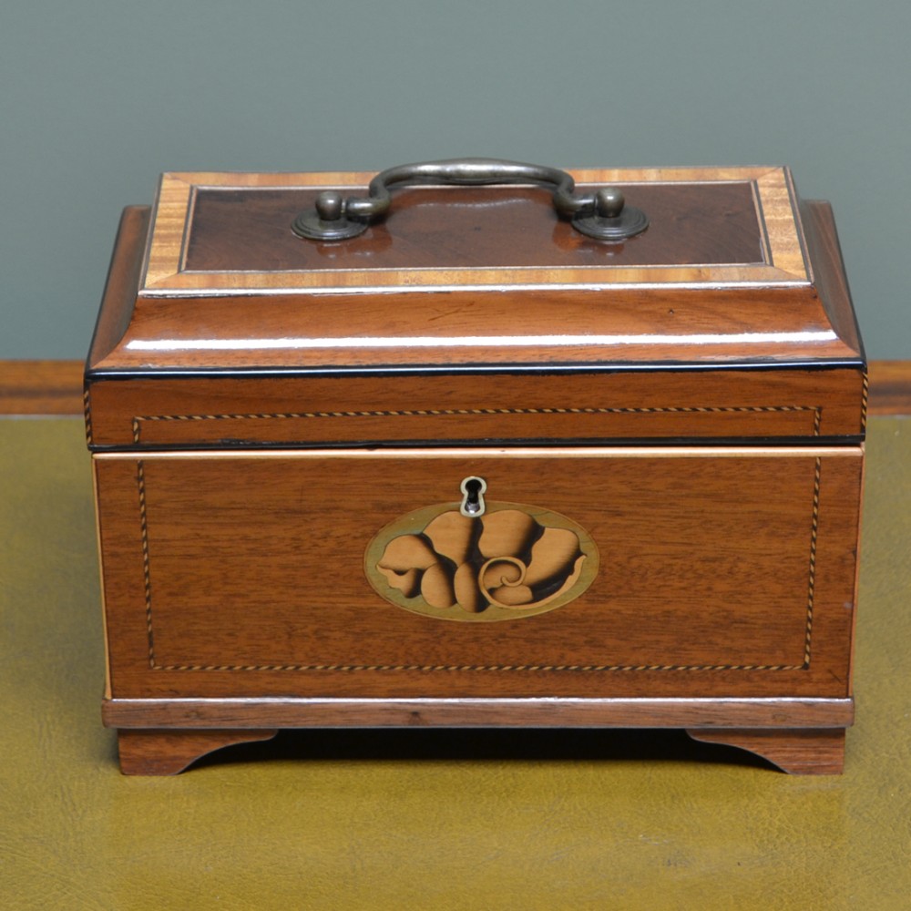 Fine Quality Georgian Mahogany Inlaid Box