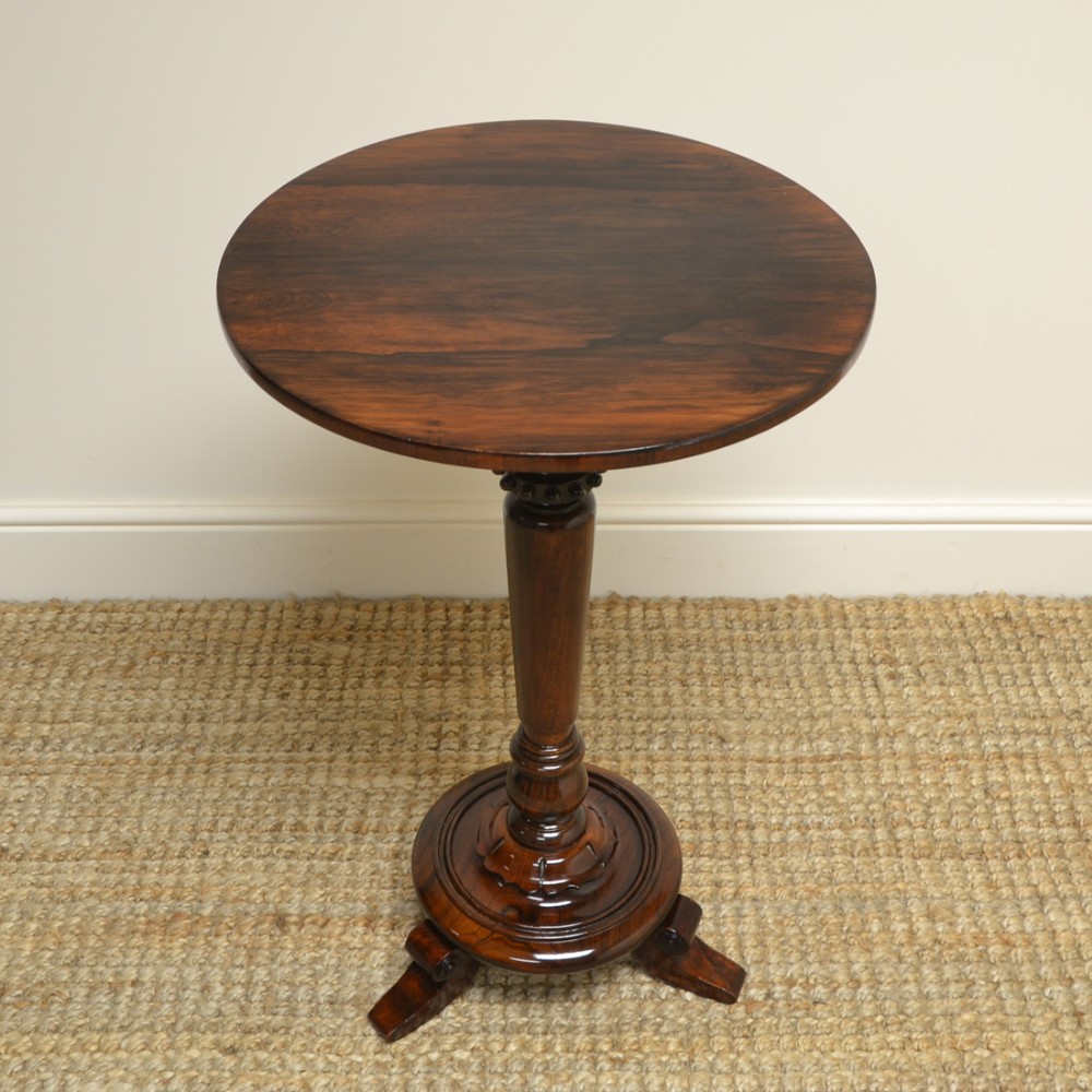 Spectacular Victorian Rosewood Circular Antique Occasional Table