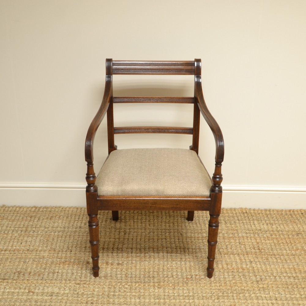 Georgian Mahogany Antique Desk Chair 