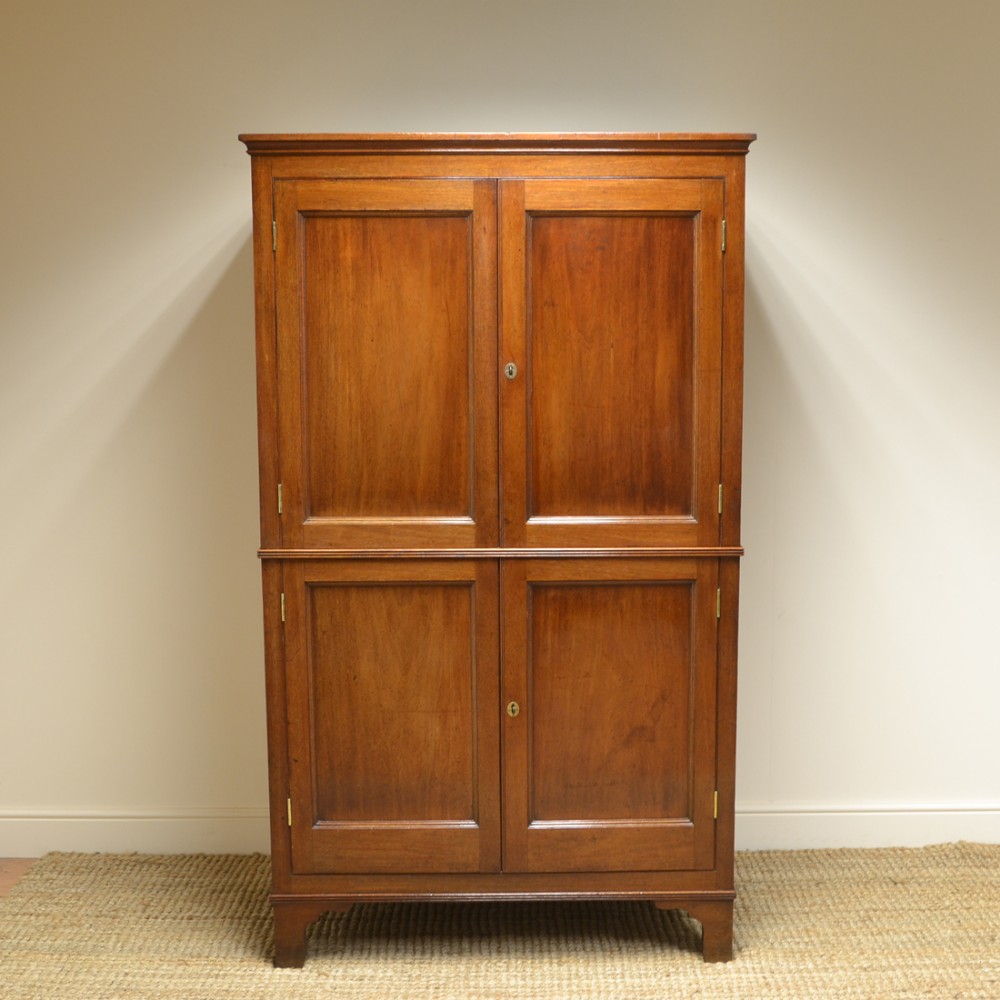 Georgian Mahogany Antique Hanging Hall Cupboard