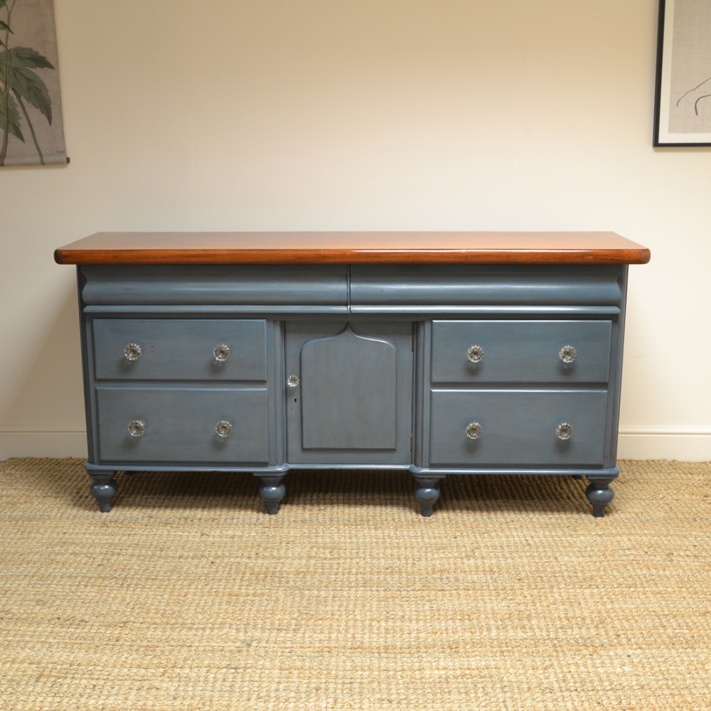 Stunning Large Painted Victorian Antique Dresser Base