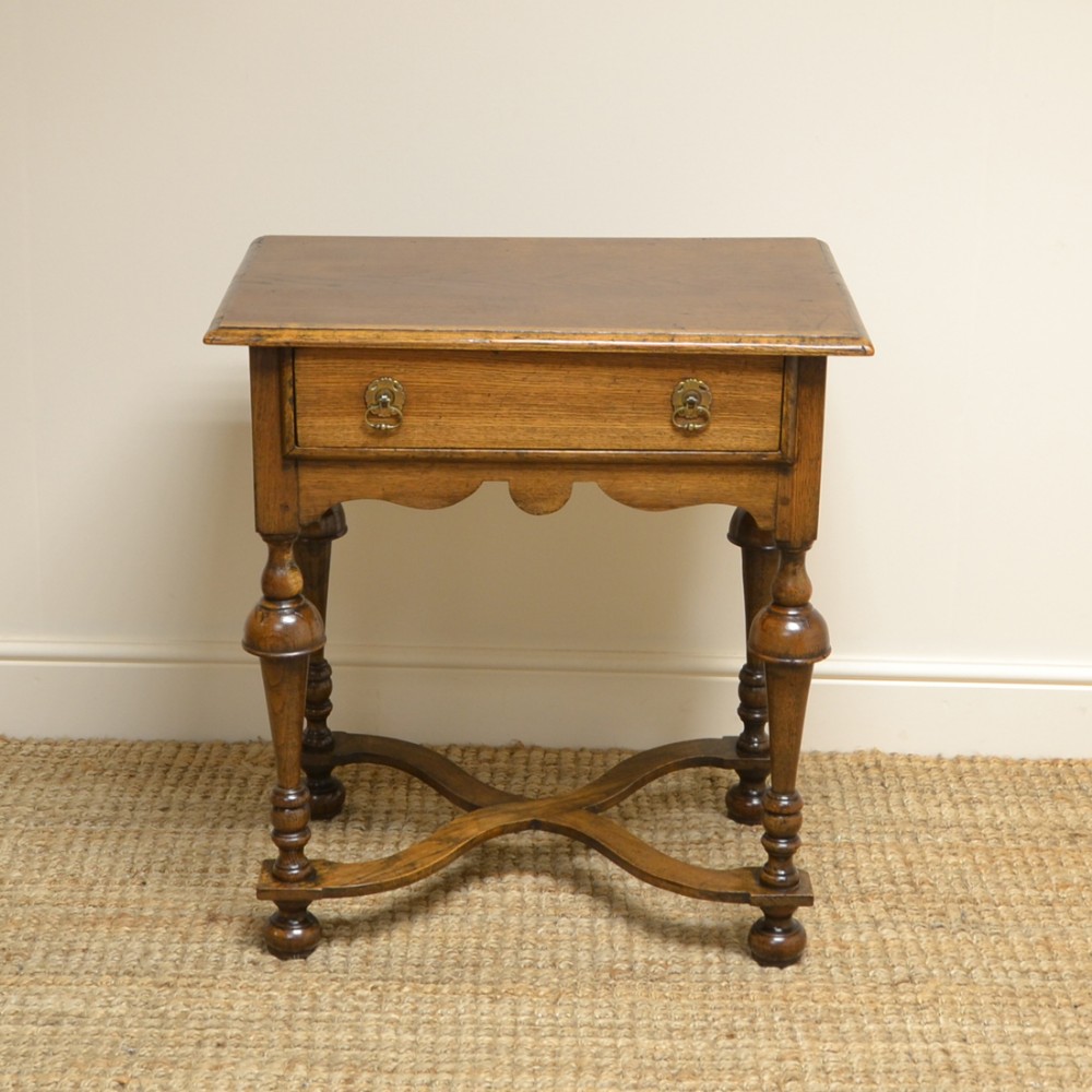 Edwardian Oak Country House Antique Low Boy