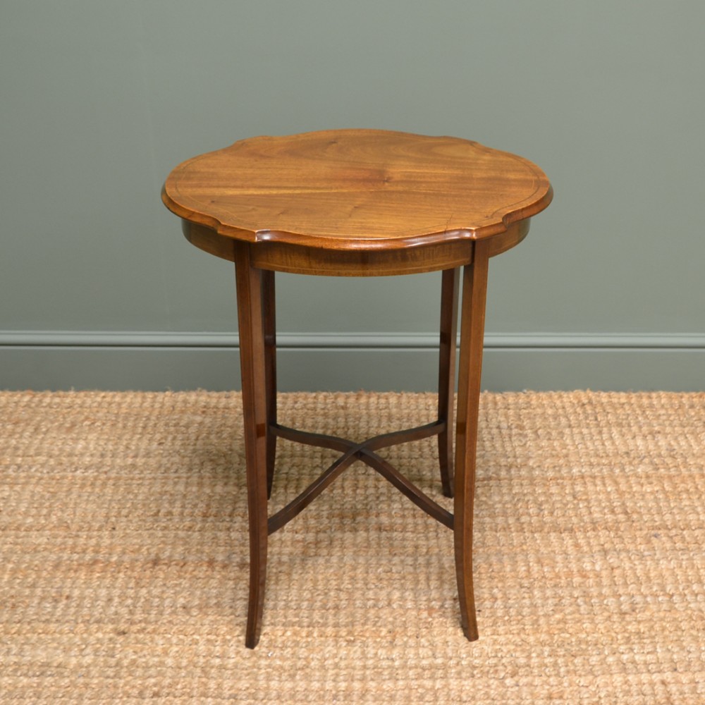 Edwardian Walnut Antique Occasional Table