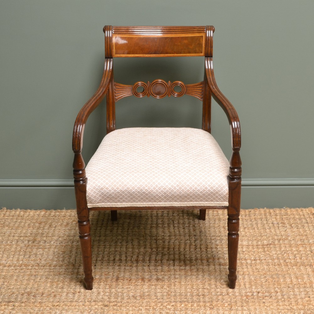 Regency Mahogany Antique Carver Arm Chair