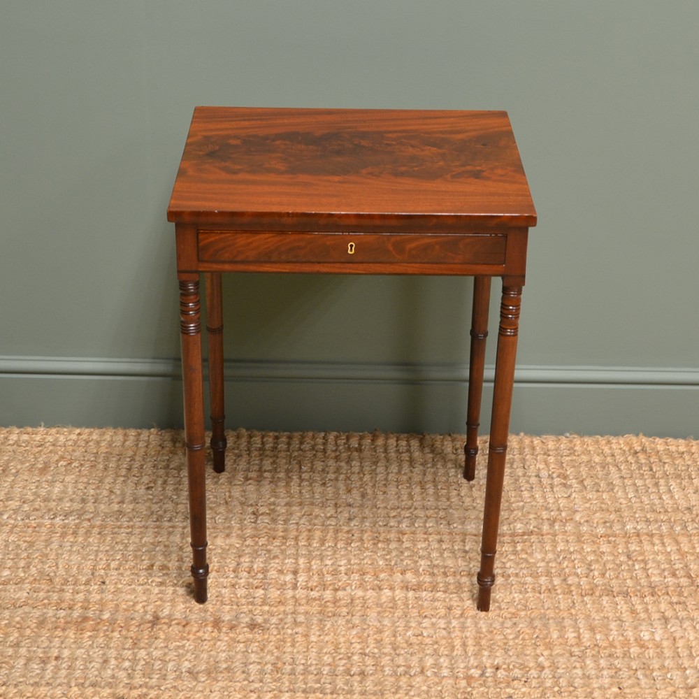 Fine Quality Regency Mahogany Small Antique Side Table