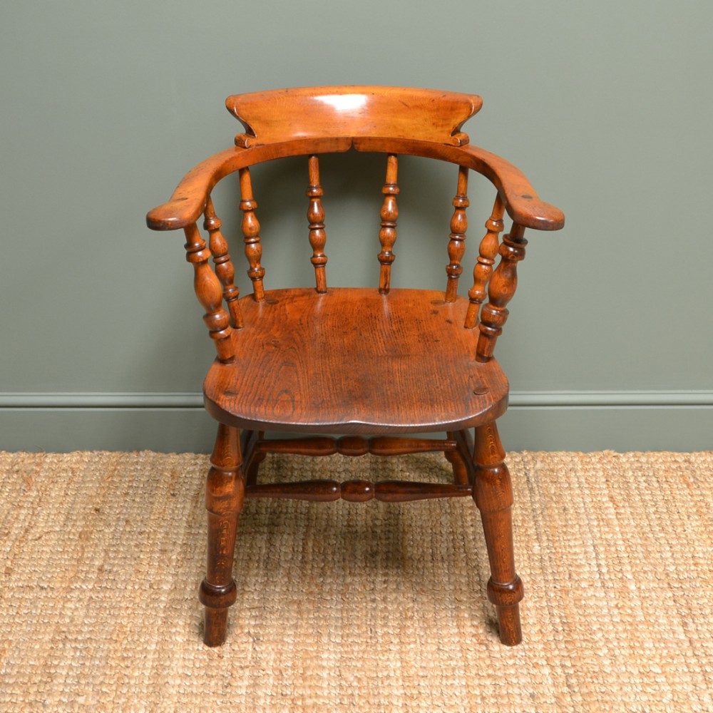 Victorian Country House Smokers Bow Antique Carver Chair