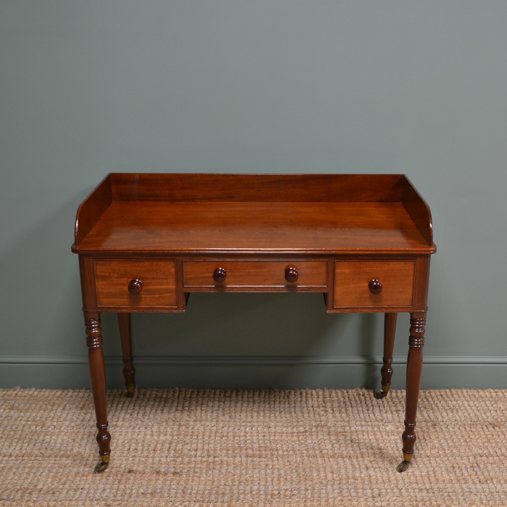 Stunning Quality Regency Mahogany Antique Writing Table