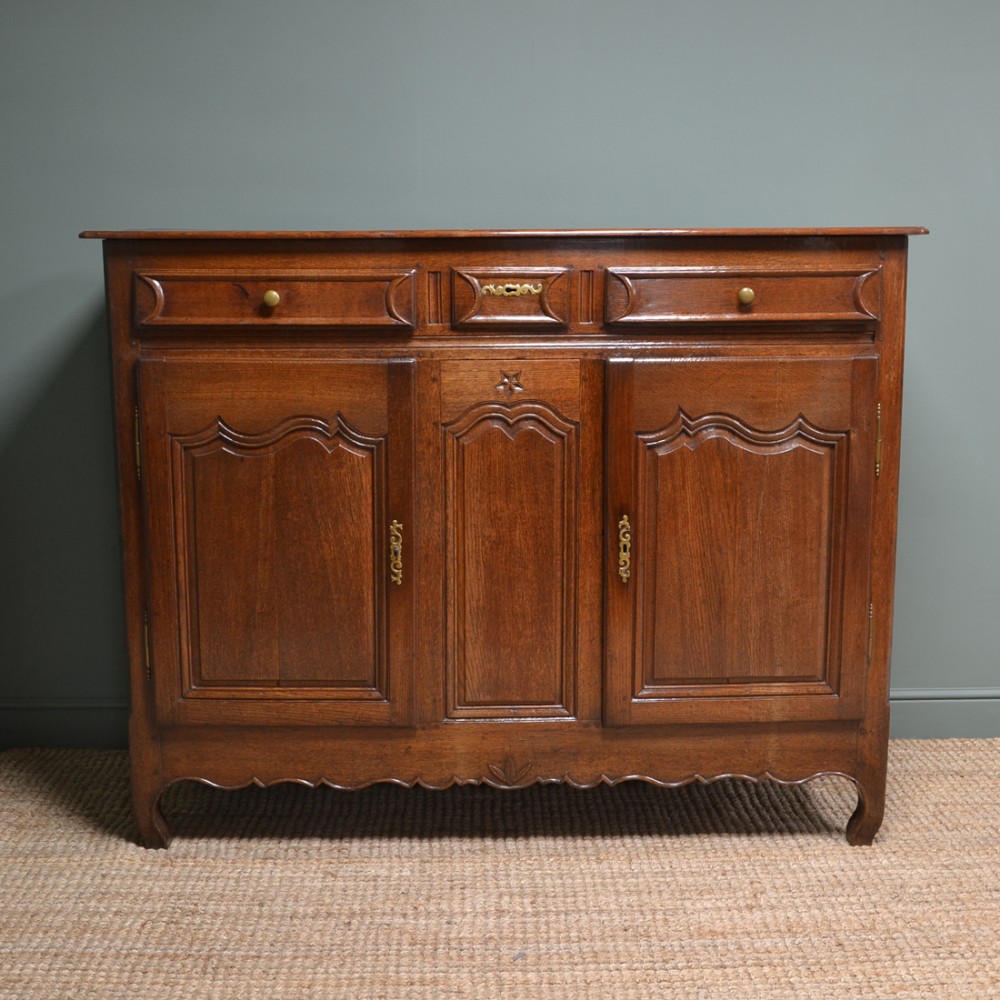 Large 18th Century Country French Oak Antique Dresser 