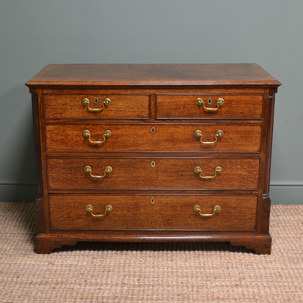 Quality Country Oak George III Antique Chest Of Drawers