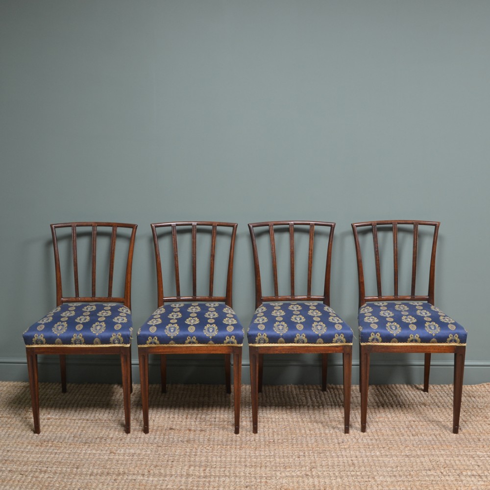 Set of Four 19th Century Mahogany Antique Dining Chairs