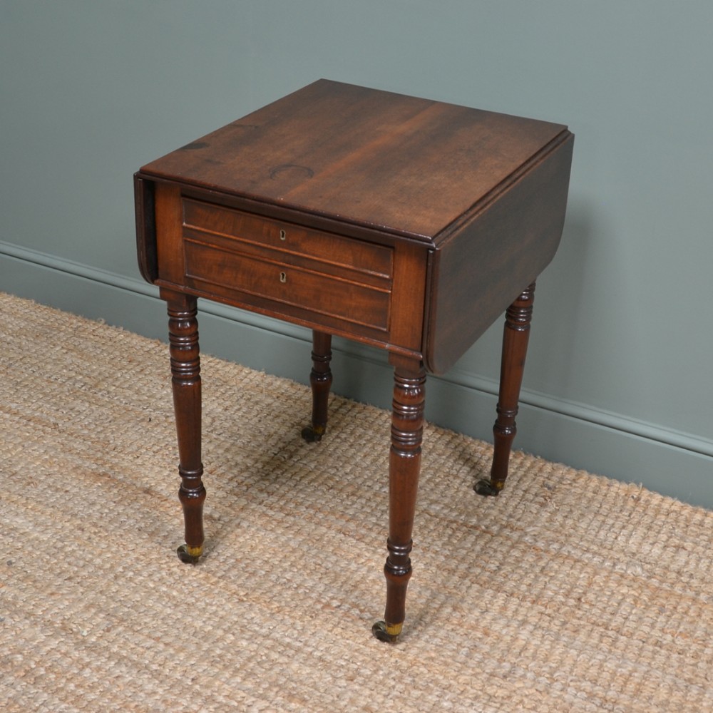 Beautiful Regency Figured Mahogany Small Antique Sofa Table