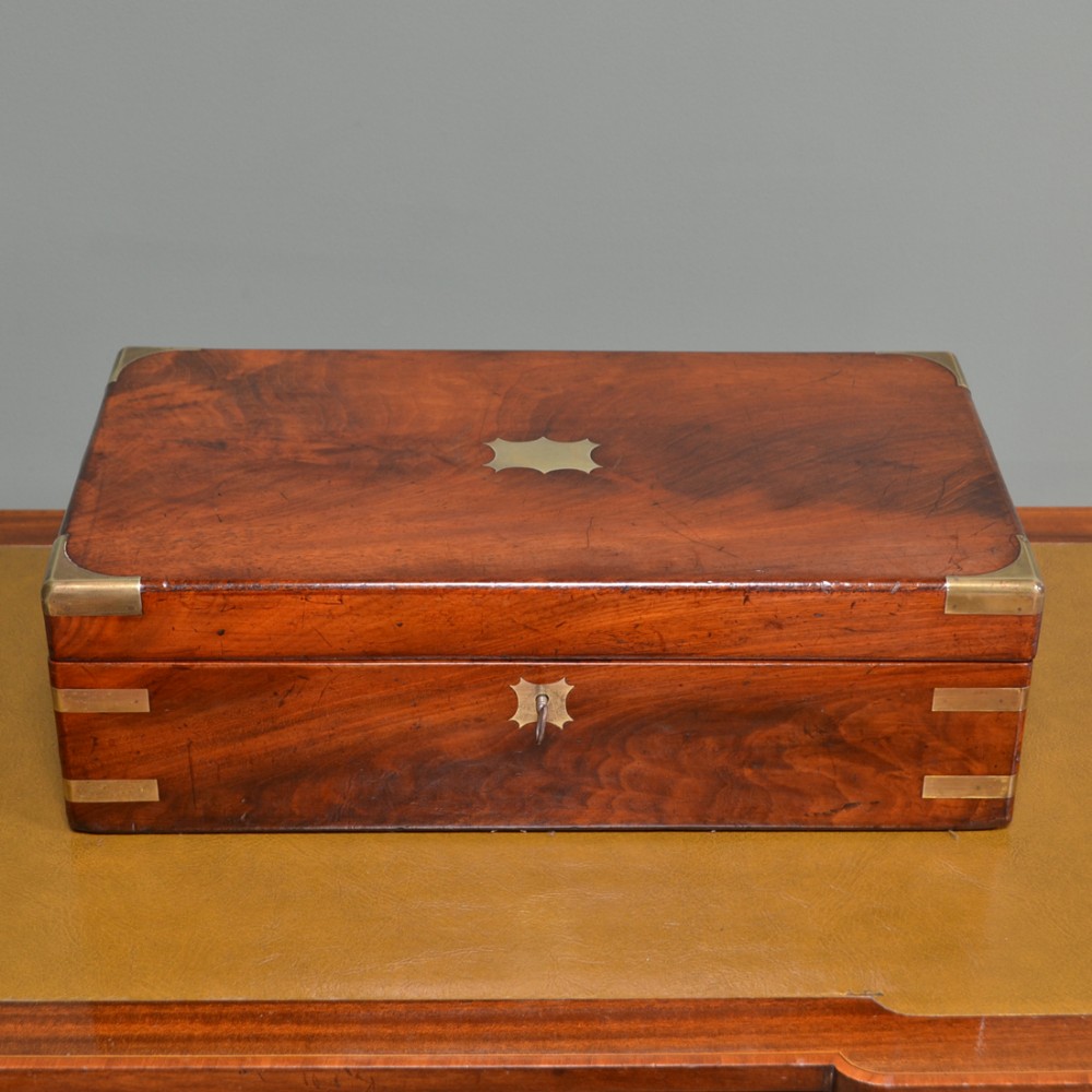 Sensational Figured Walnut Antique Writing Slope 