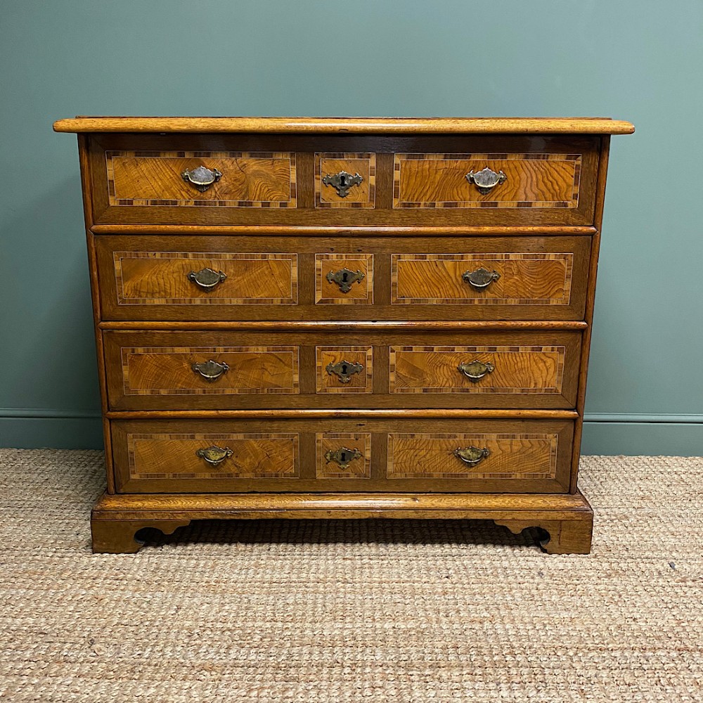 18th Century Oak and Elm Antique Chest of Drawers