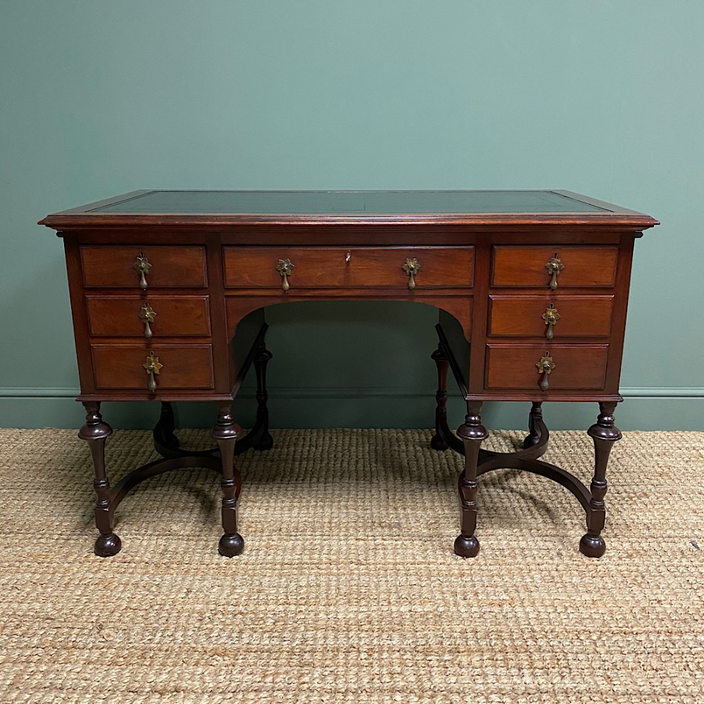 Shapland & Petter Edwardian Walnut Antique Desk