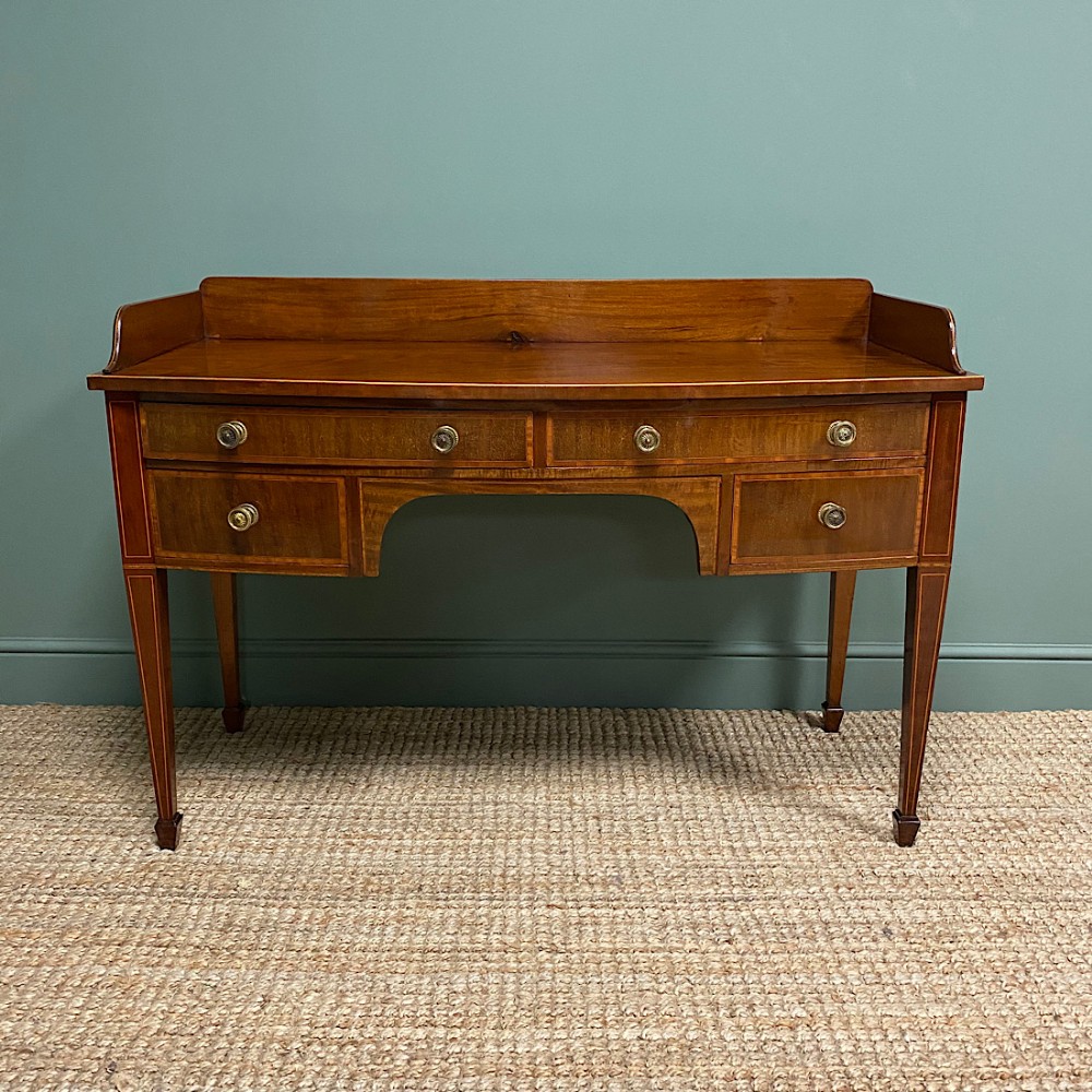Beautiful Sheraton Revival Victorian Antique Writing Desk