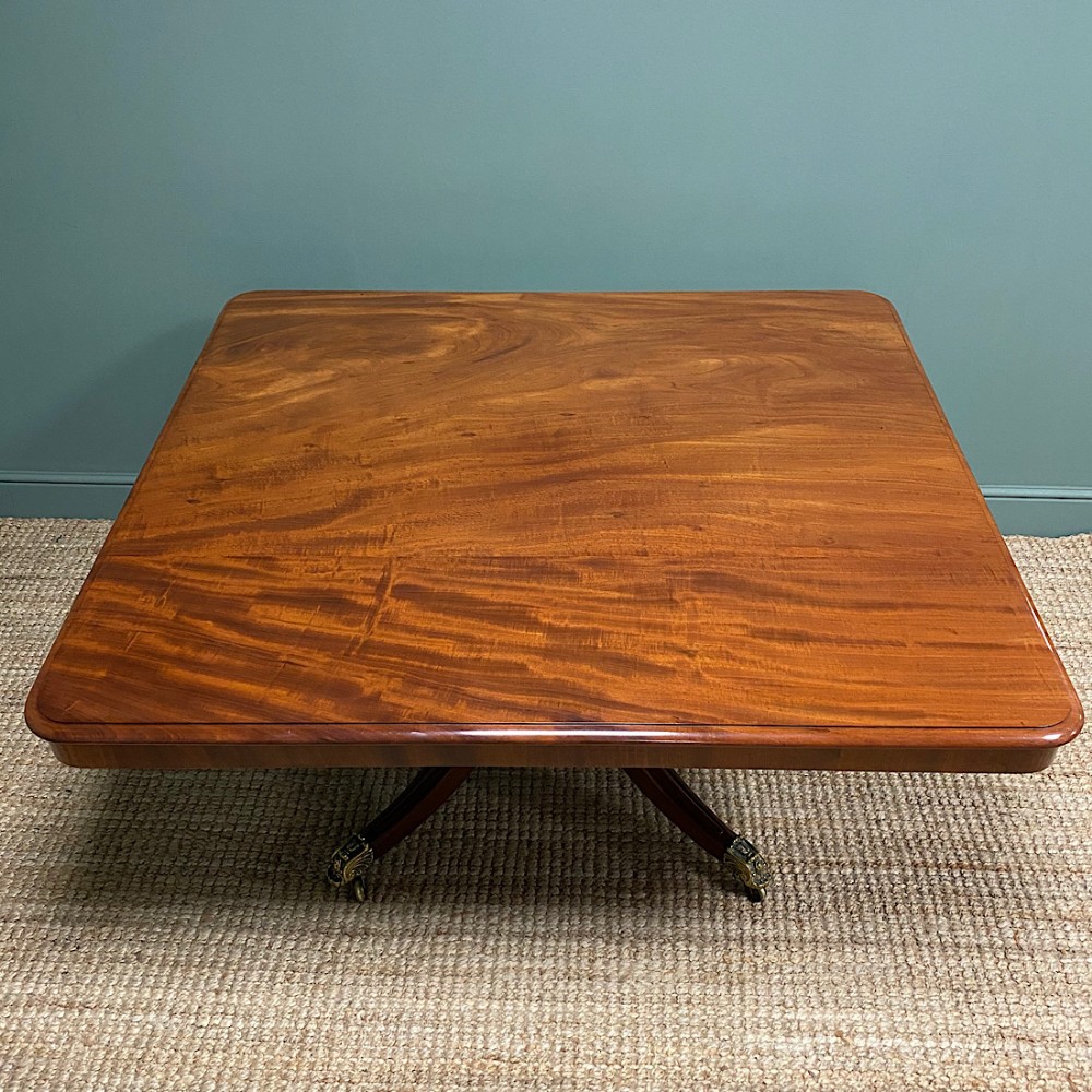 Large High Quality Regency Mahogany Antique Dining Table