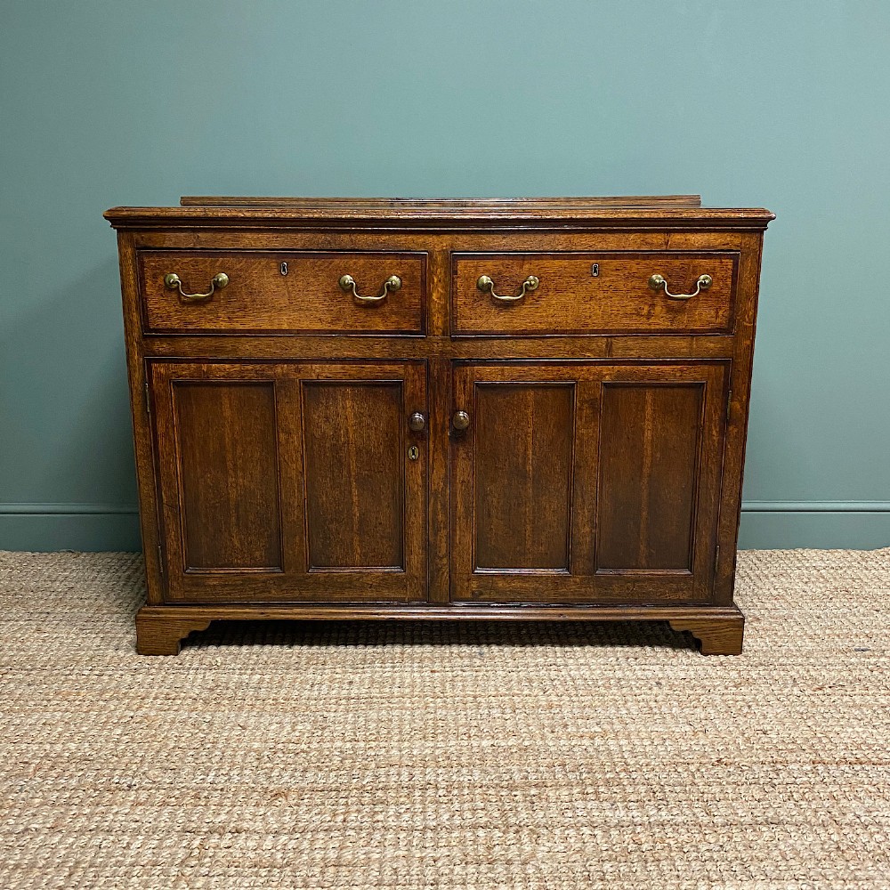 Georgian Oak Antique Dresser Base Cupboard