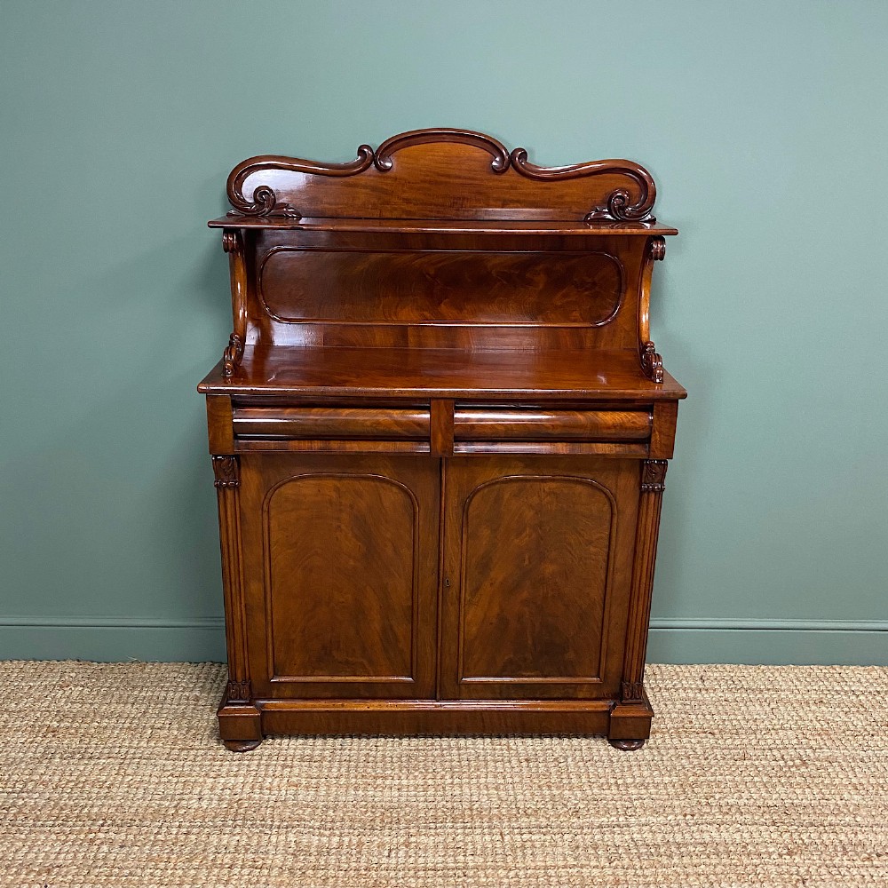 Superb Quality Victorian Antique Mahogany Chiffonier