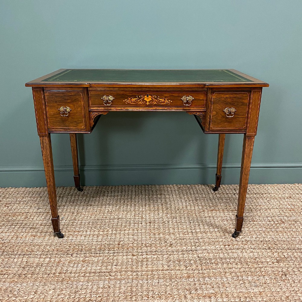 Spectacular Maple & Co Rosewood Victorian Antique Writing Desk