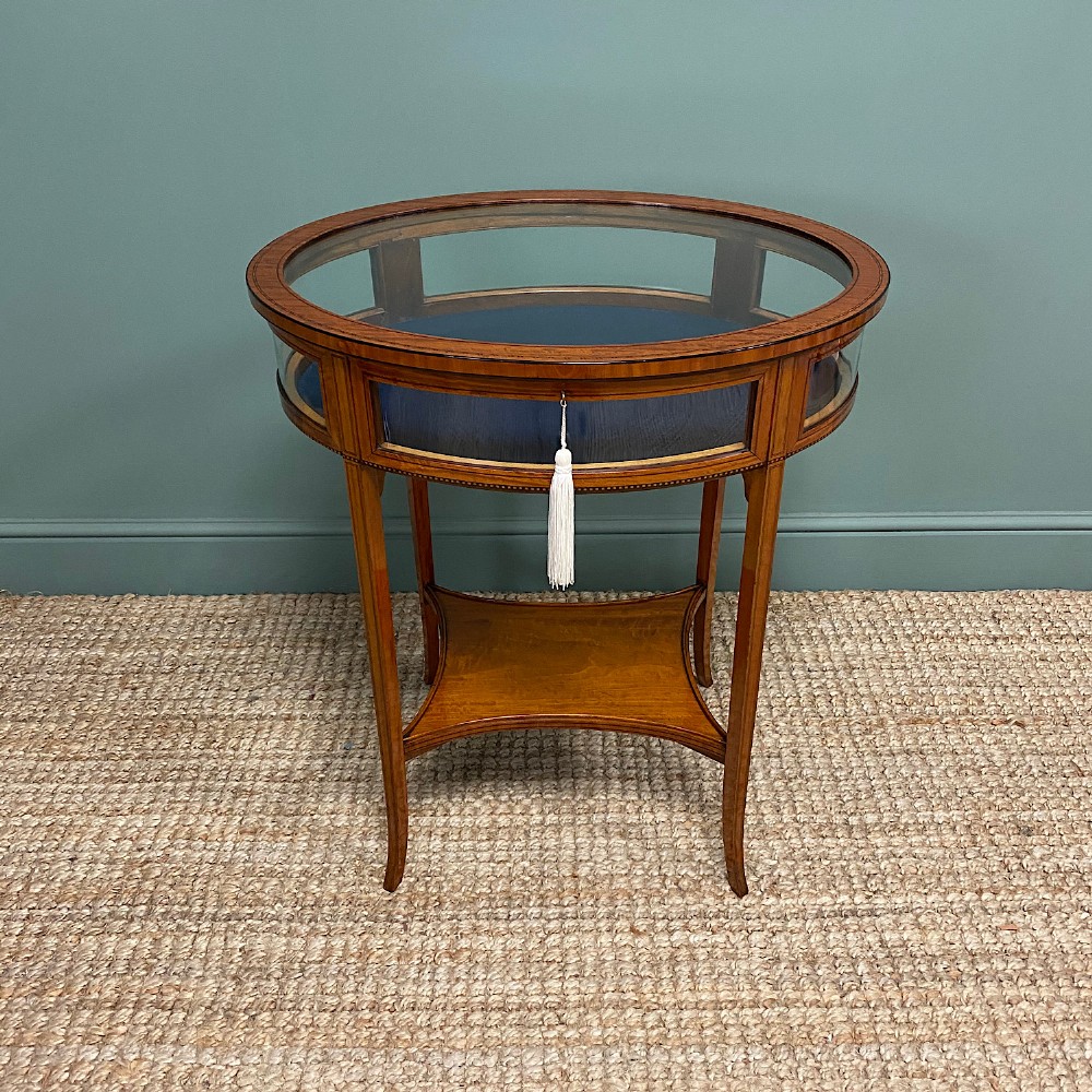 Stunning Victorian Satinwood Bijouterie Jewellery Table