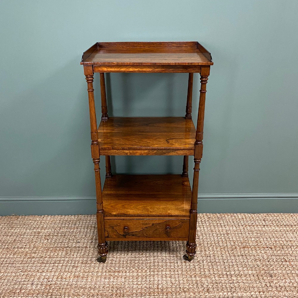Spectacular Regency Gillows Rosewood Antique Whatnot