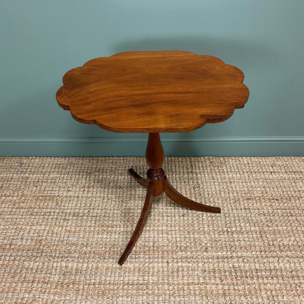 Victorian Mahogany Antique Tripod Occasional Wine Lamp Table