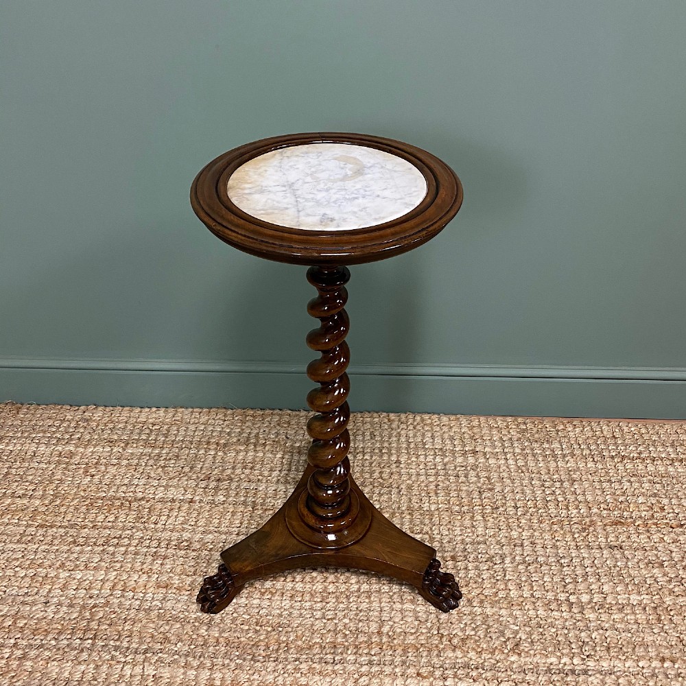 High Quality Barley Twist Victorian Mahogany Antique Occasional Table