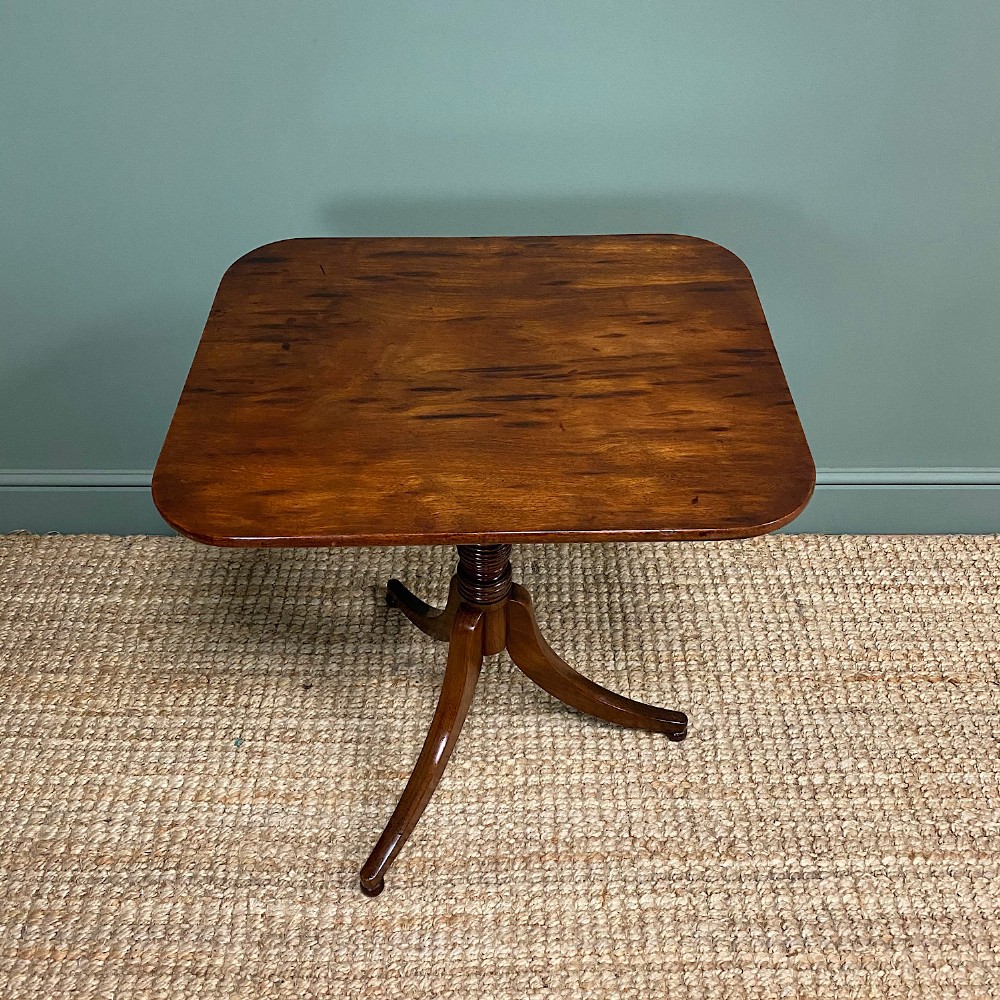 Fine Regency Mahogany Antique Tripod Occasional Table