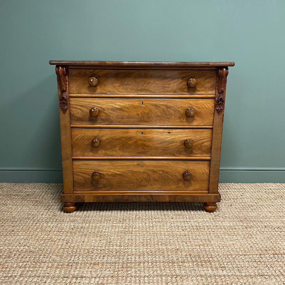 Quality Victorian Antique Mahogany Chest of Drawers