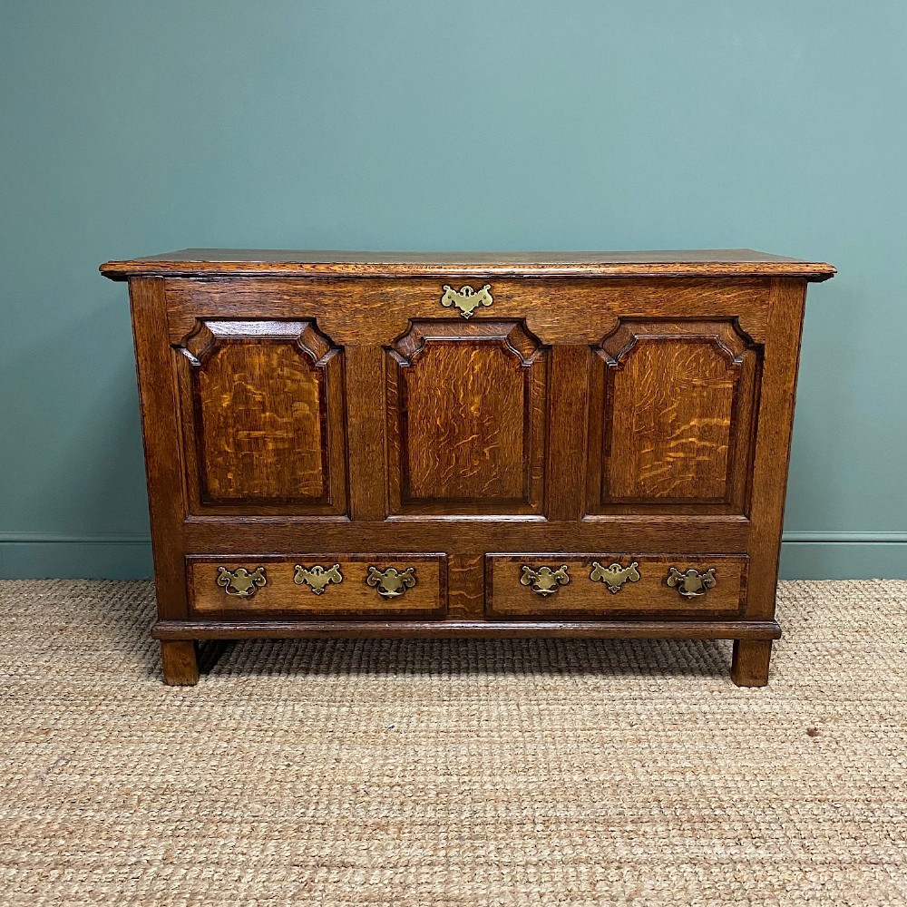 Country Period Oak Antique Mule Chest