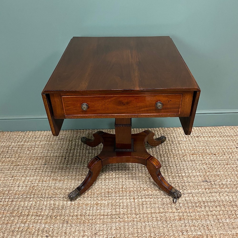 Beautiful Victorian Mahogany Antique Sofa Table