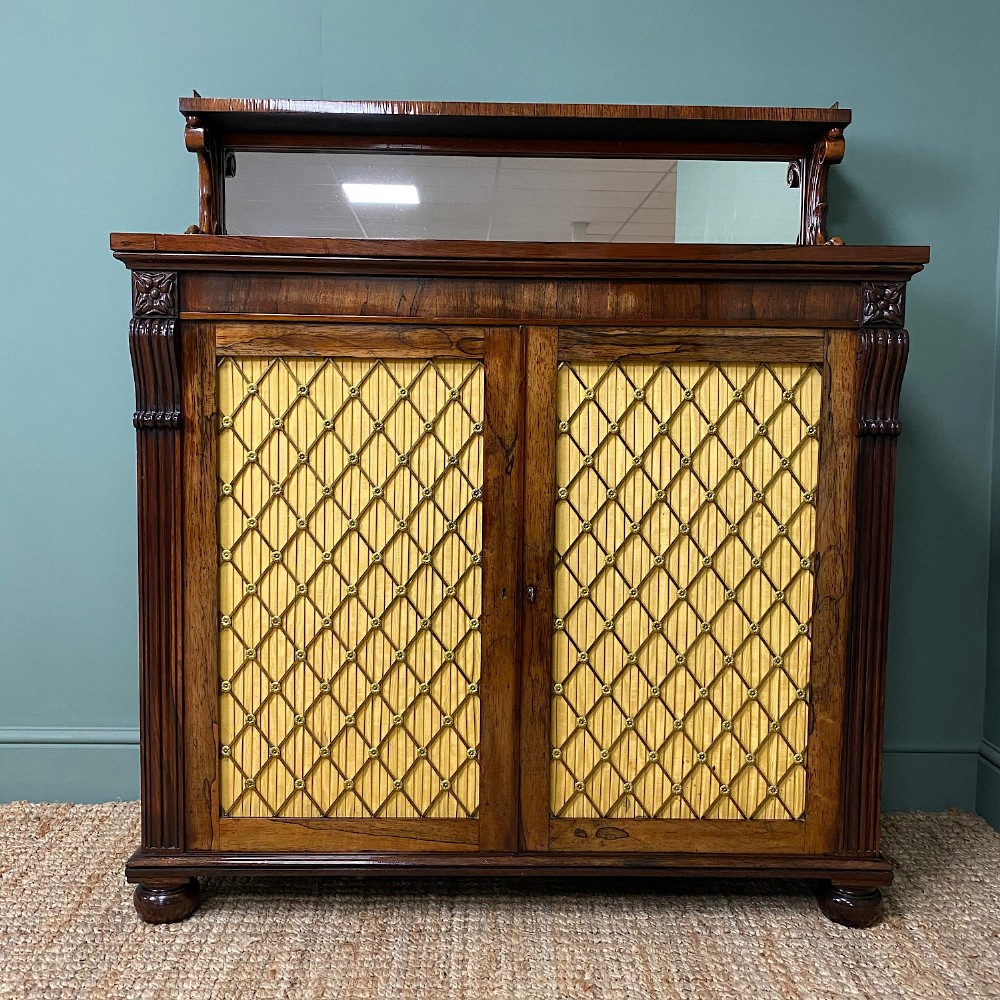 Fine Quality Regency Rosewood Antique Chiffonier