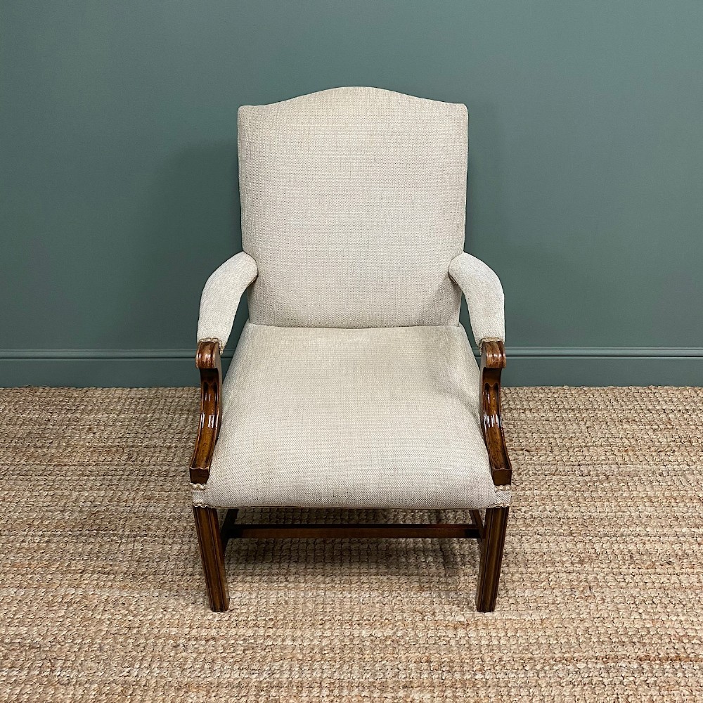 Fine Mahogany Gainsborough Antique Armchair