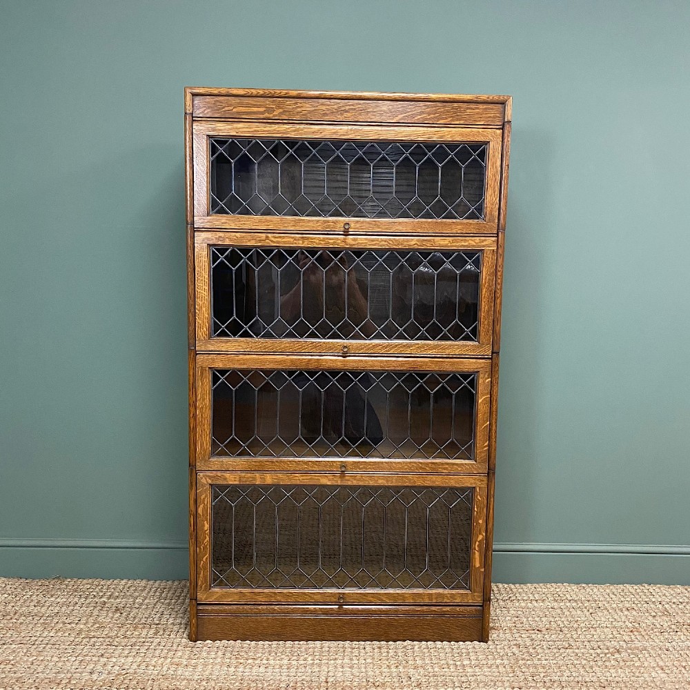Oak Barristers Stacking Antique Bookcase