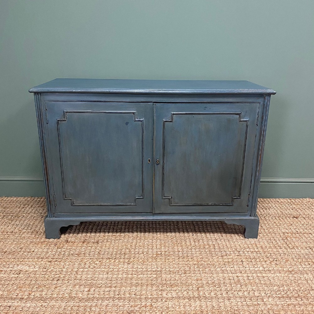 Country House Victorian Painted Antique Cupboard